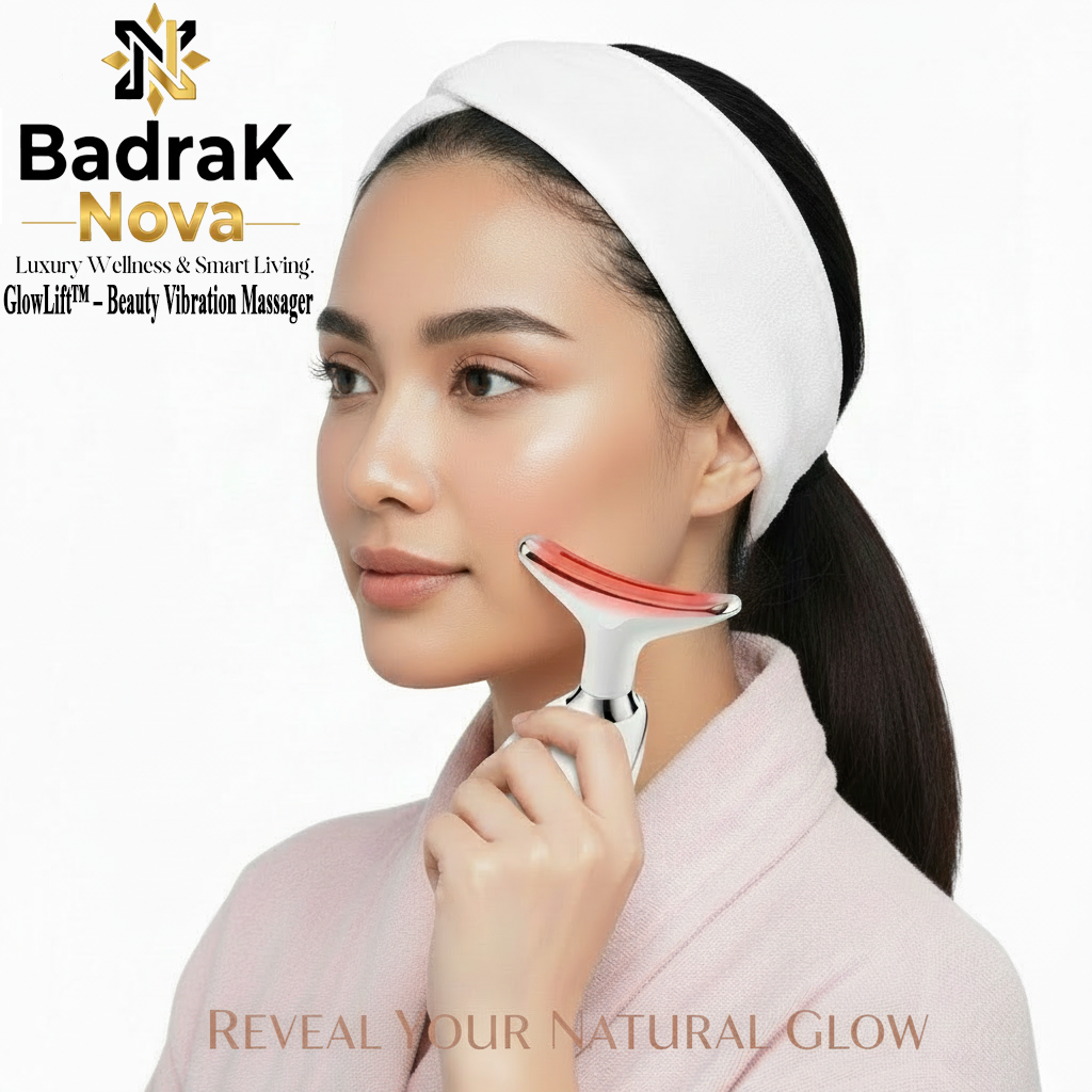 BadraK Nova GlowLift™ – Beauty Vibration Massager (LED + Massage Anti-Rides)