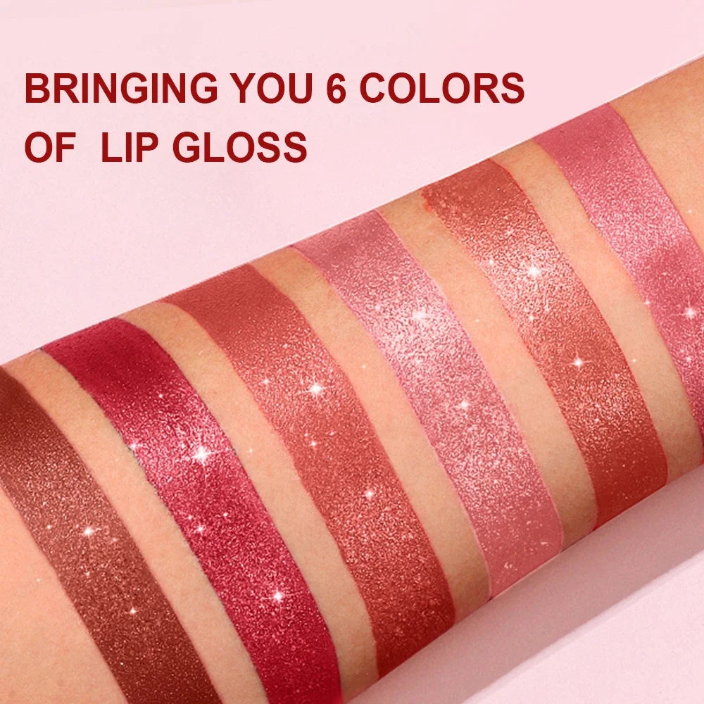 💄 BadraK Nova GlamShine™ – Metallic Glitter Lipstick