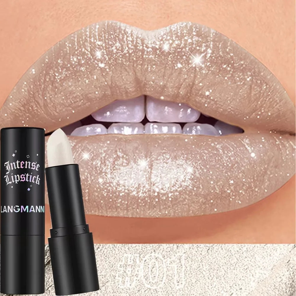 💄 BadraK Nova GlamShine™ – Metallic Glitter Lipstick